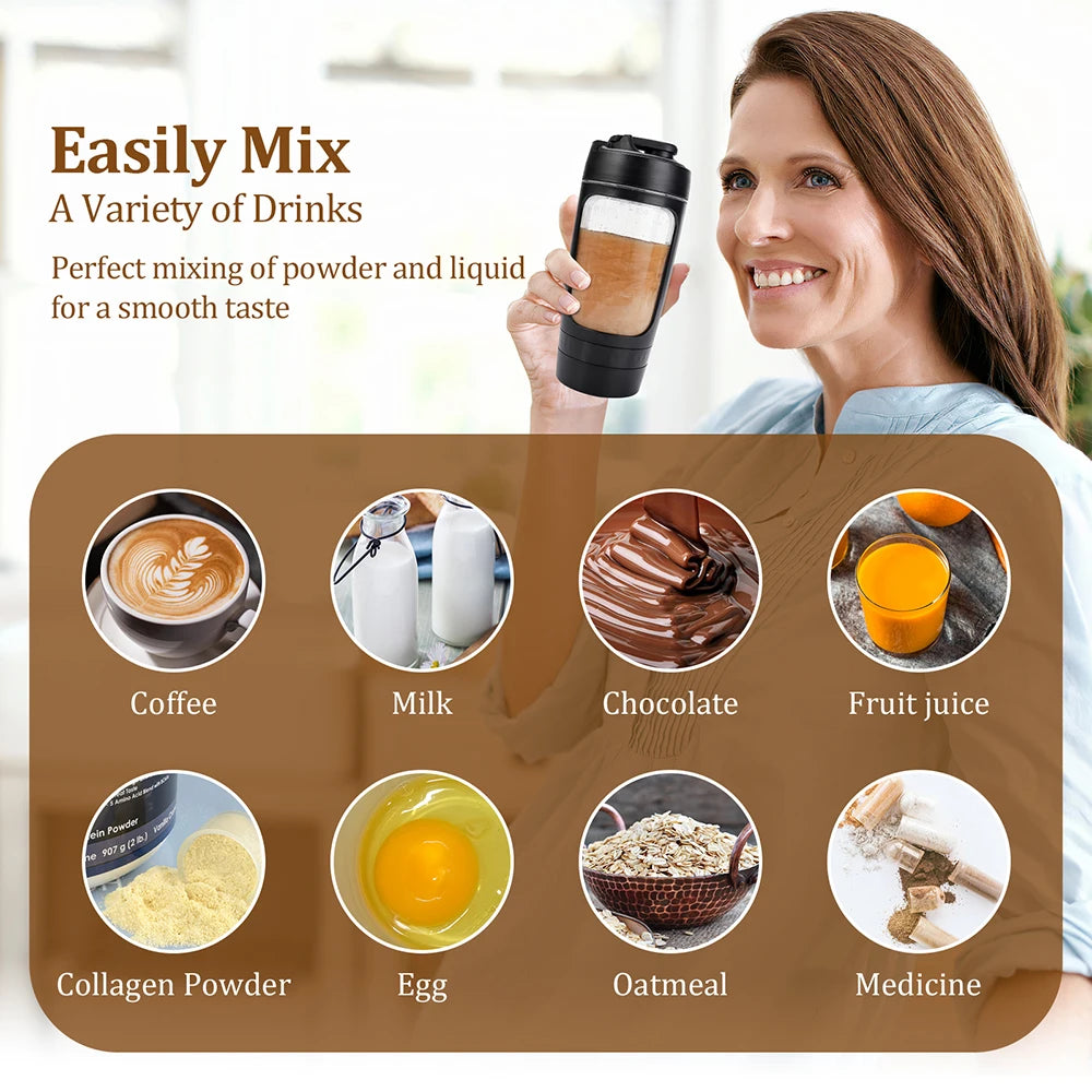 Portable Protein Shaker Bottle